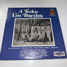 Arsenio Rodriguez - A Todos Los Barrios LP Carino 1974 Compilation Latin Vinyl picture
