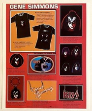 KISS Gene Simmons (EX) 1978 SOLO Album ORIGINAL Insert Only ARMY LP Order AUCOIN picture