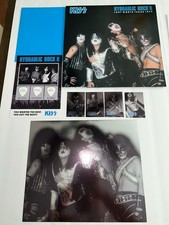 KISS HYDRAULIC ROCK II TRIPLE BLUE LP/VINYL W/FOIL PRINT PICK CARD FOIL CARDS. picture
