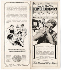 Antique 1925 How To Play The Hohner Harmonica picture