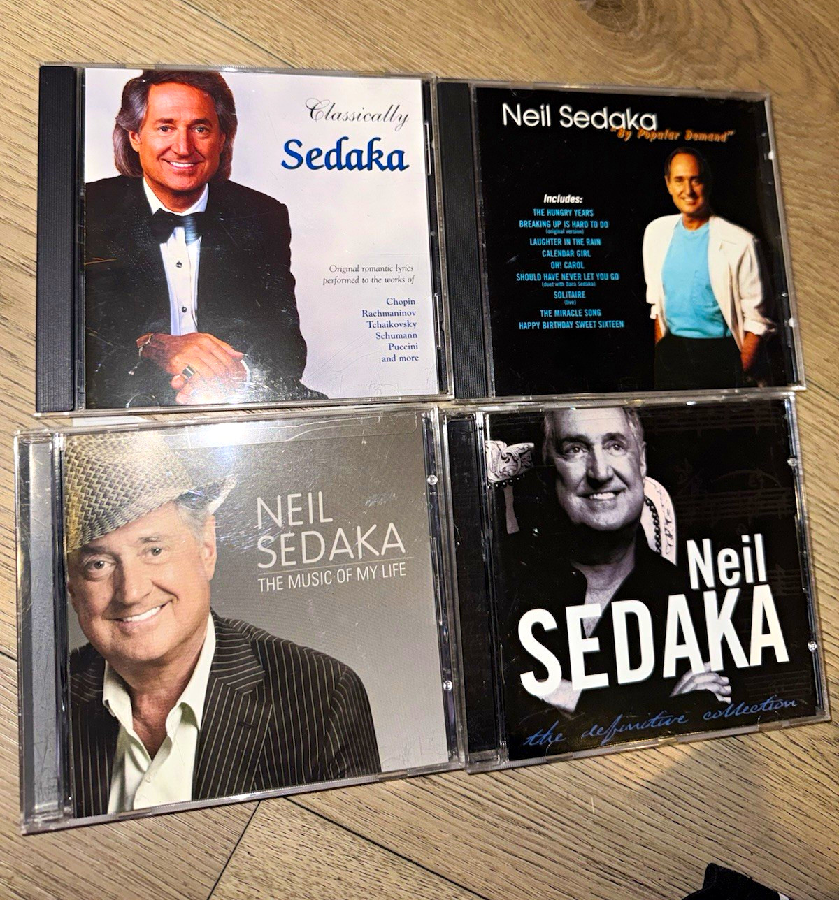 Neil Sedaka 4 CD Lot Classically Sedaka Music of My Life Definitive Collection