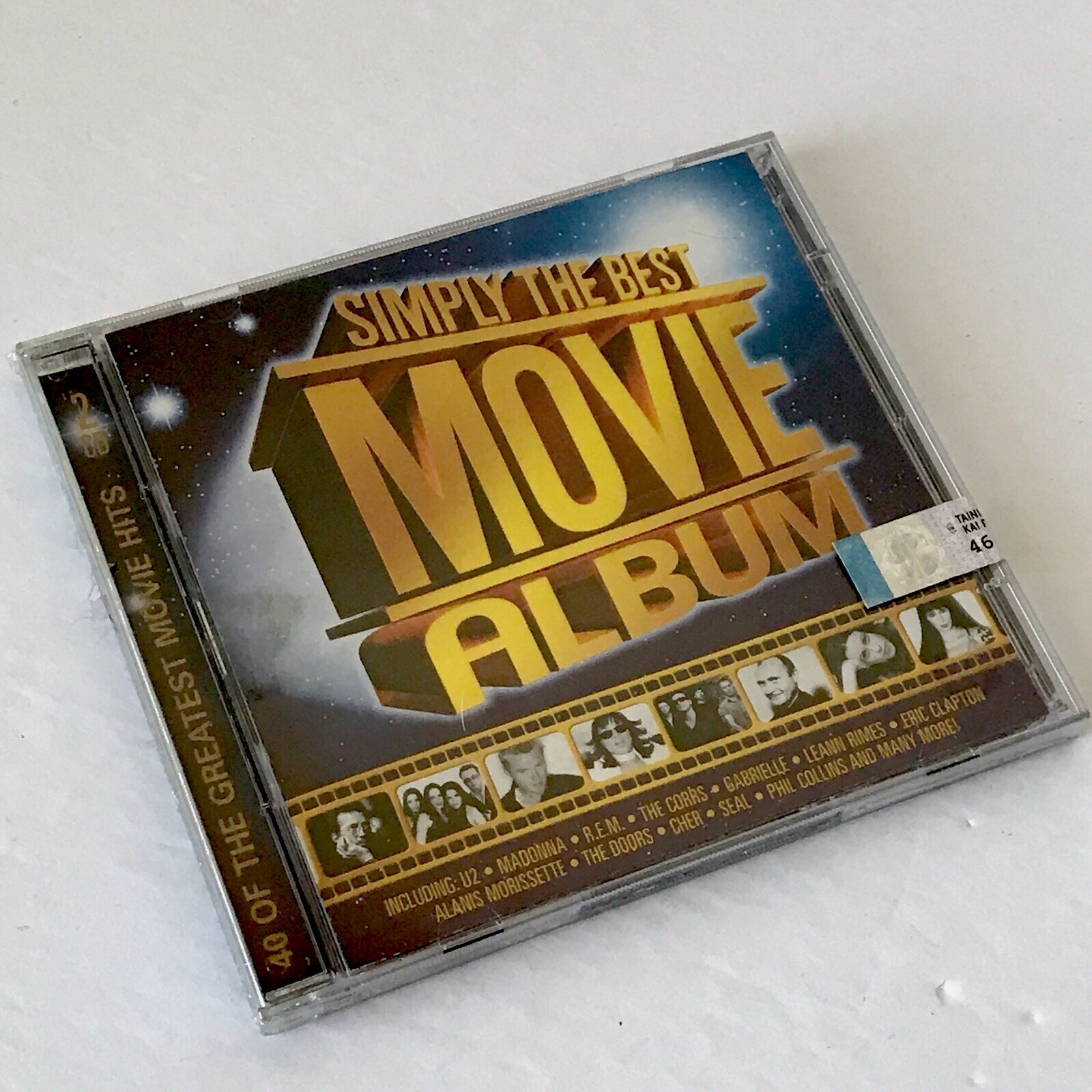 Simply the Best Movie Album CD 40 Movie Hits Phil Collins U2 R.E.M. Cher SEALED