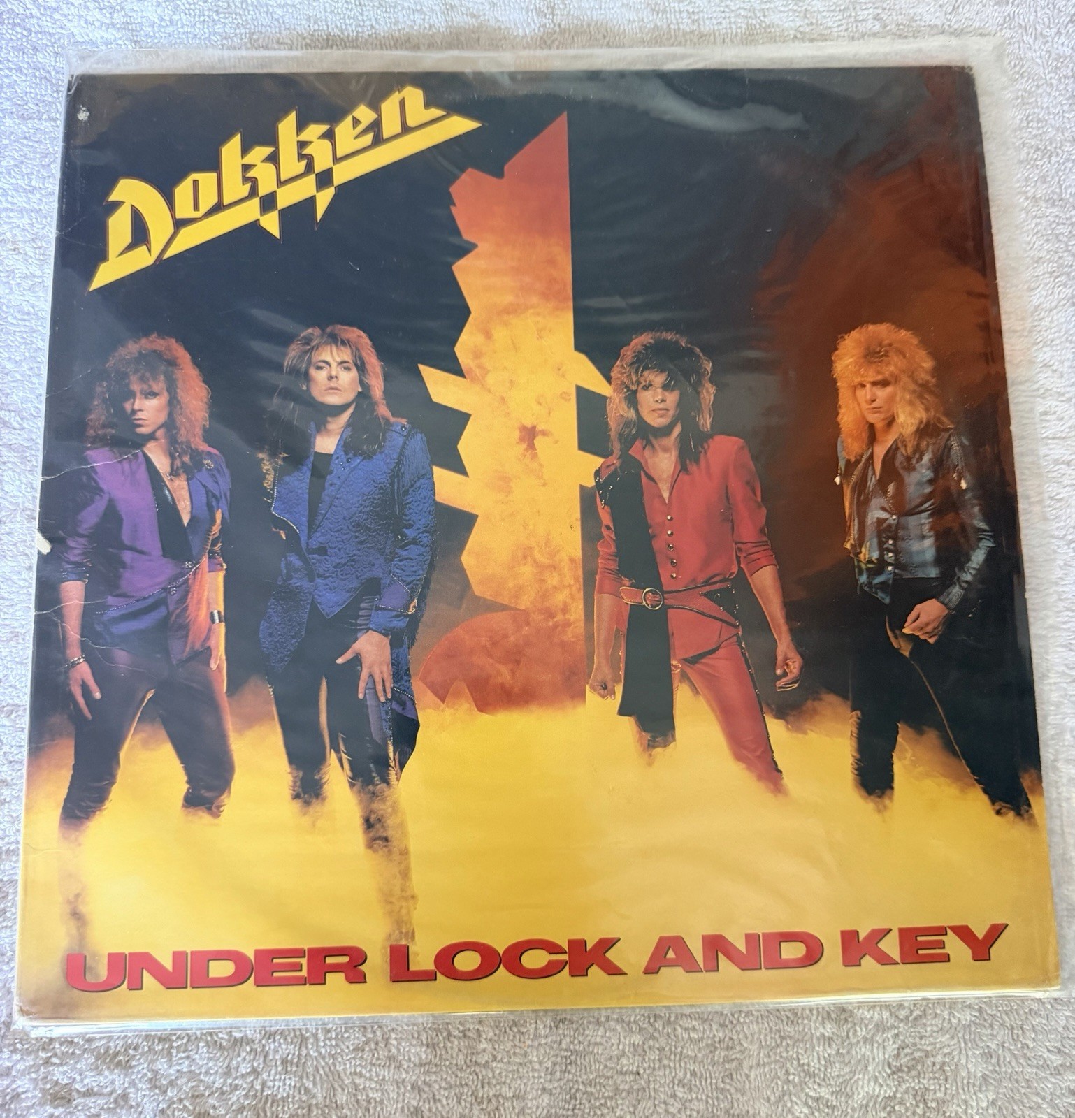 Dokken Under Lock and Key 1985 Elektra Vinyl LP Record Album