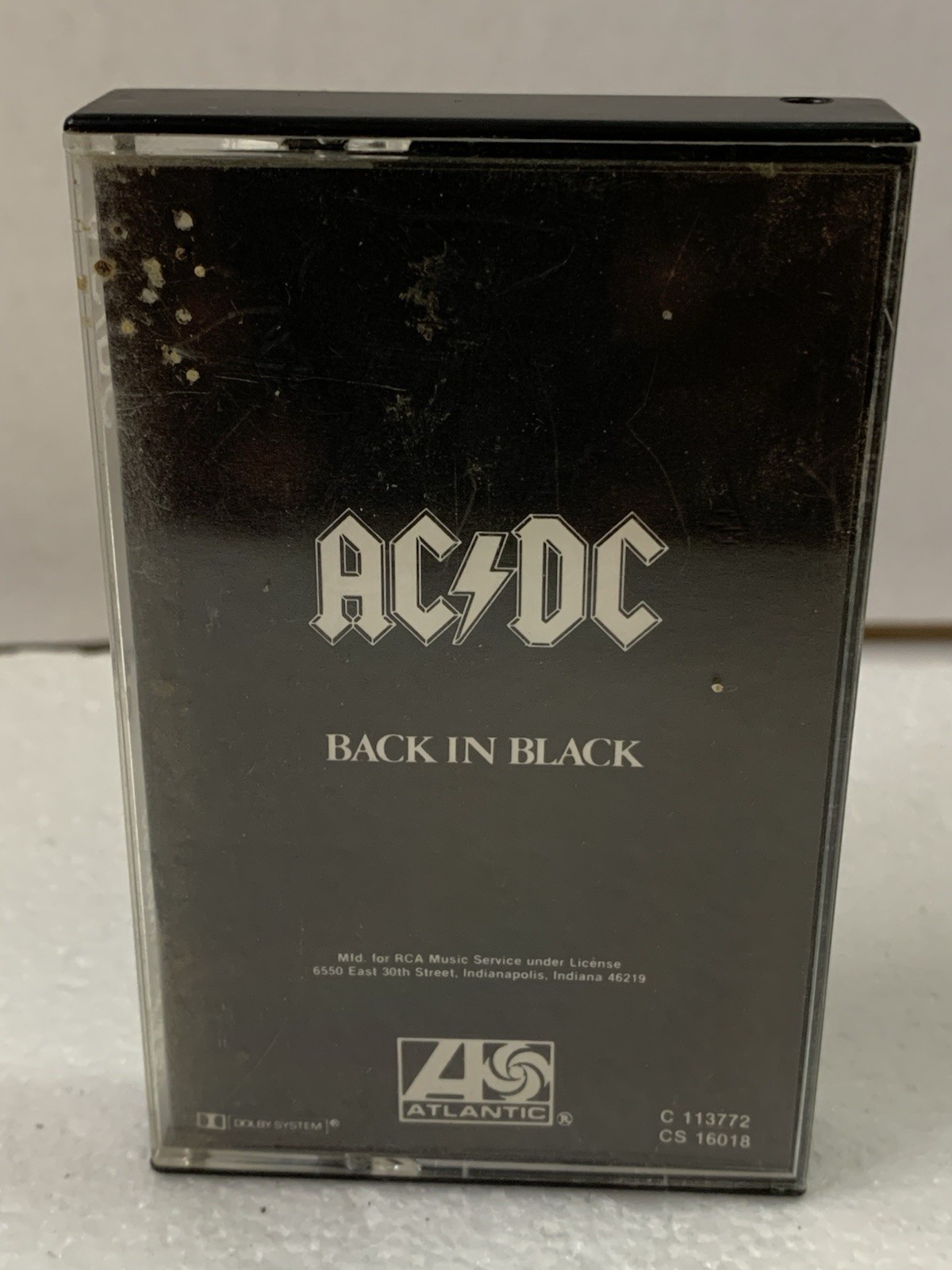 AC/DC Back In Black Original Cassette CS 16018 VG Cond