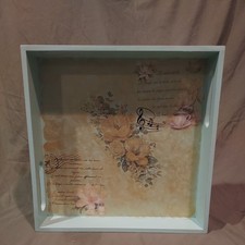 Decorative Floral Shadow Box with Music Notes picture