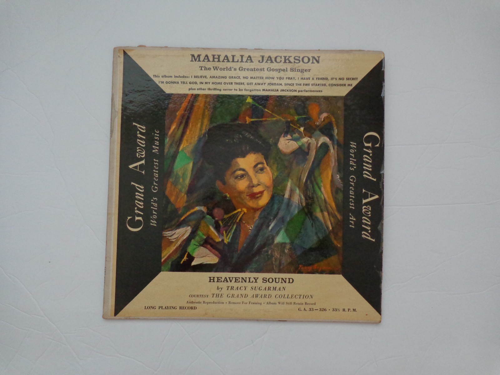 Mahalia Jackson Lp The World'S Greatest Gospel Singer On Grand Award - Vg++
