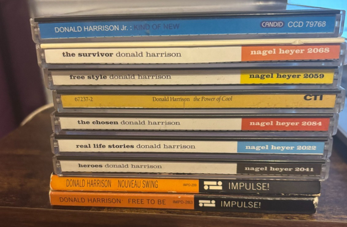Donald Harrison 9 CD Lot Jazz Saxophone Heroes Nouveau Swing Ron Carter
