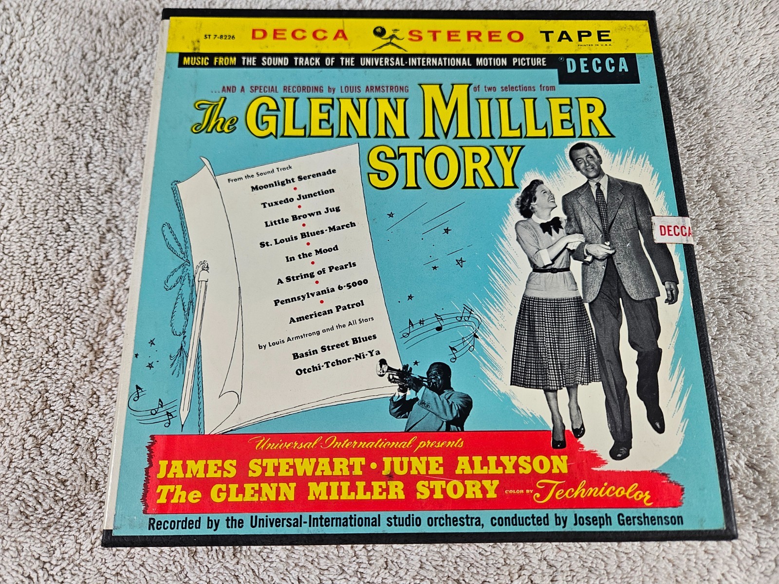 The Glenn Miller Story (Louis Armstrong) Reel-To-Reel Tape. Tested