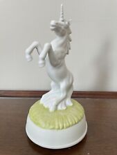 Vtg Magical UNICORN Carousel Music Box-7.5” Height-Works Great-Japan-EUC picture