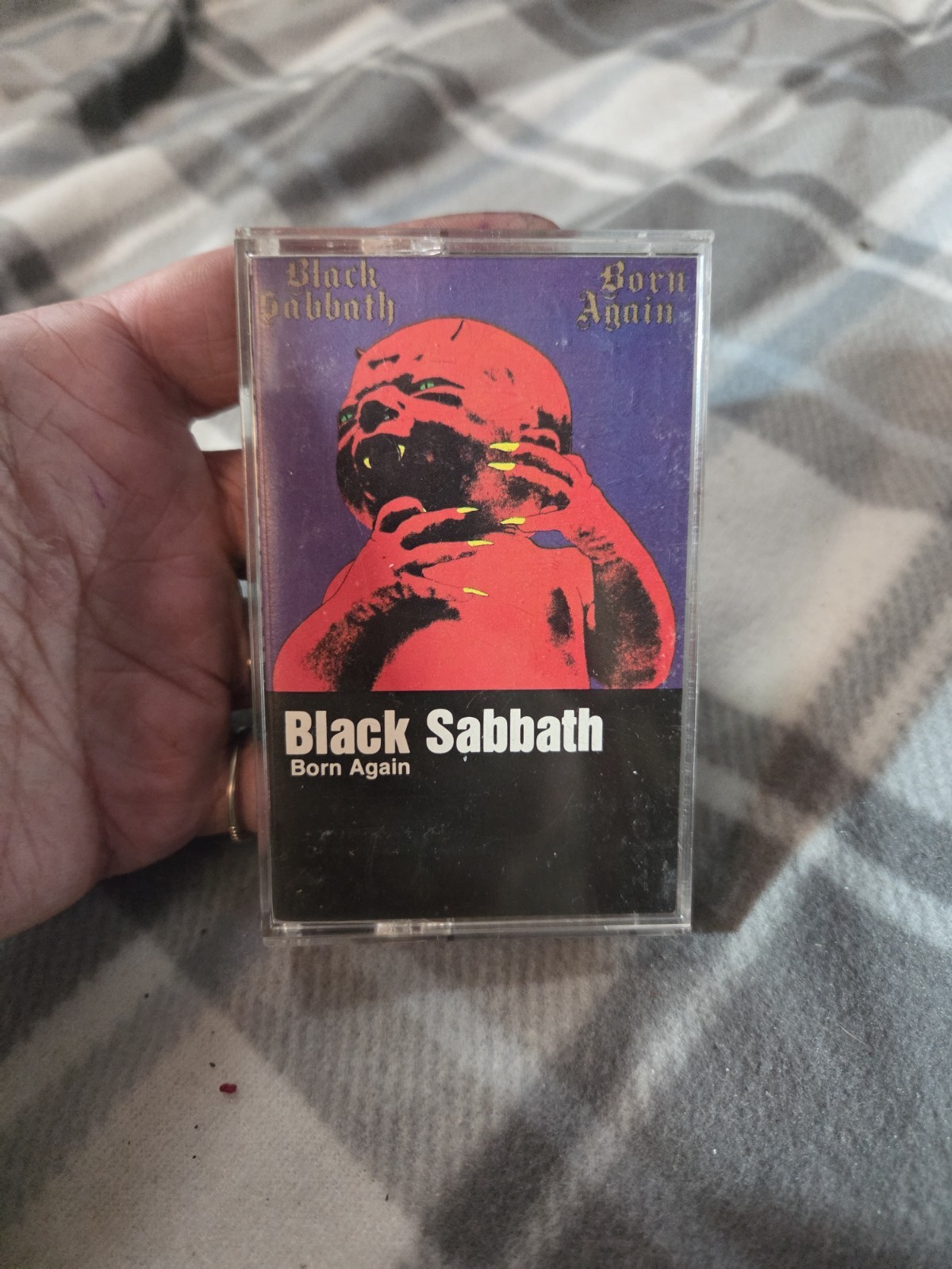 Vintage 1983 Black Sabbath Born Again Cassette Tape Ian Gillan Heavy Metal