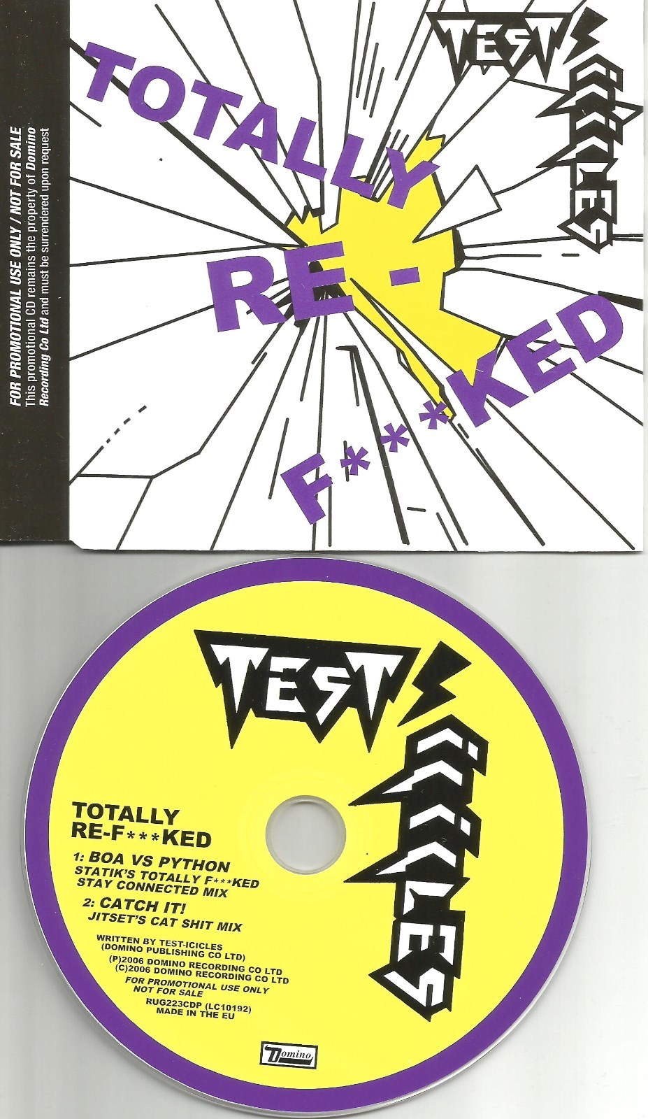 Lightspeed Champion TEST ICICLES Totally w/ 2 RARE MIXES PROMO DJ CD single 2006
