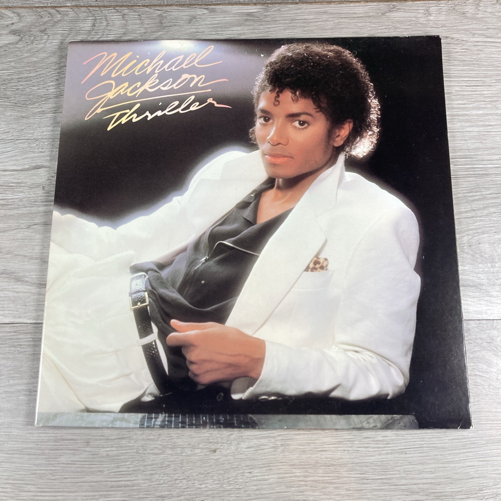 Michael Jackson Thriller (1982) First Press, Lyric Sleeve QE-38112