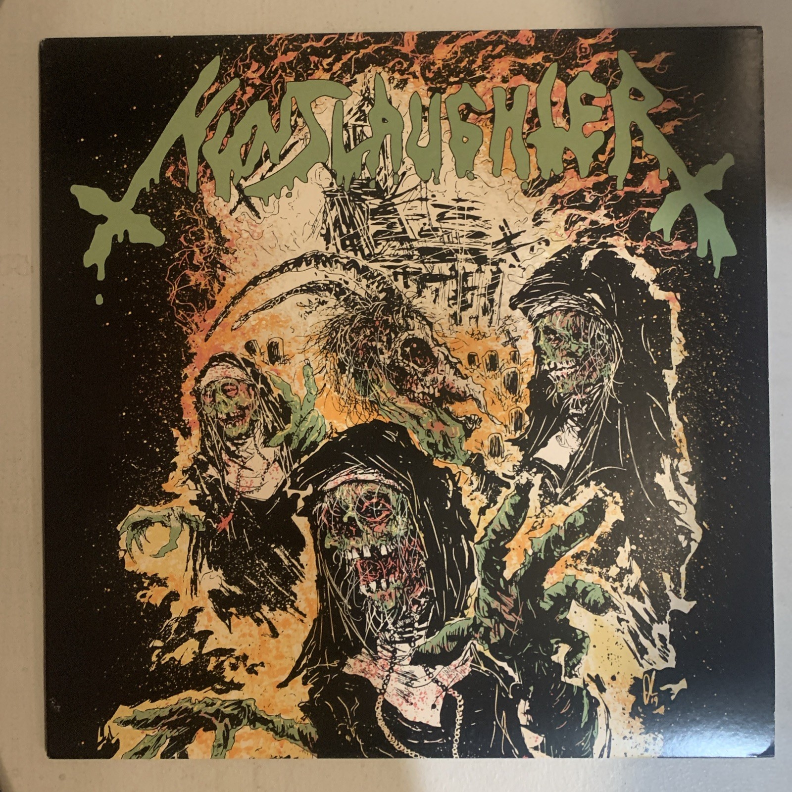 NunSlaughter, LP, VG+, Hear The Witches Cackle, RFL-134, w/ poster