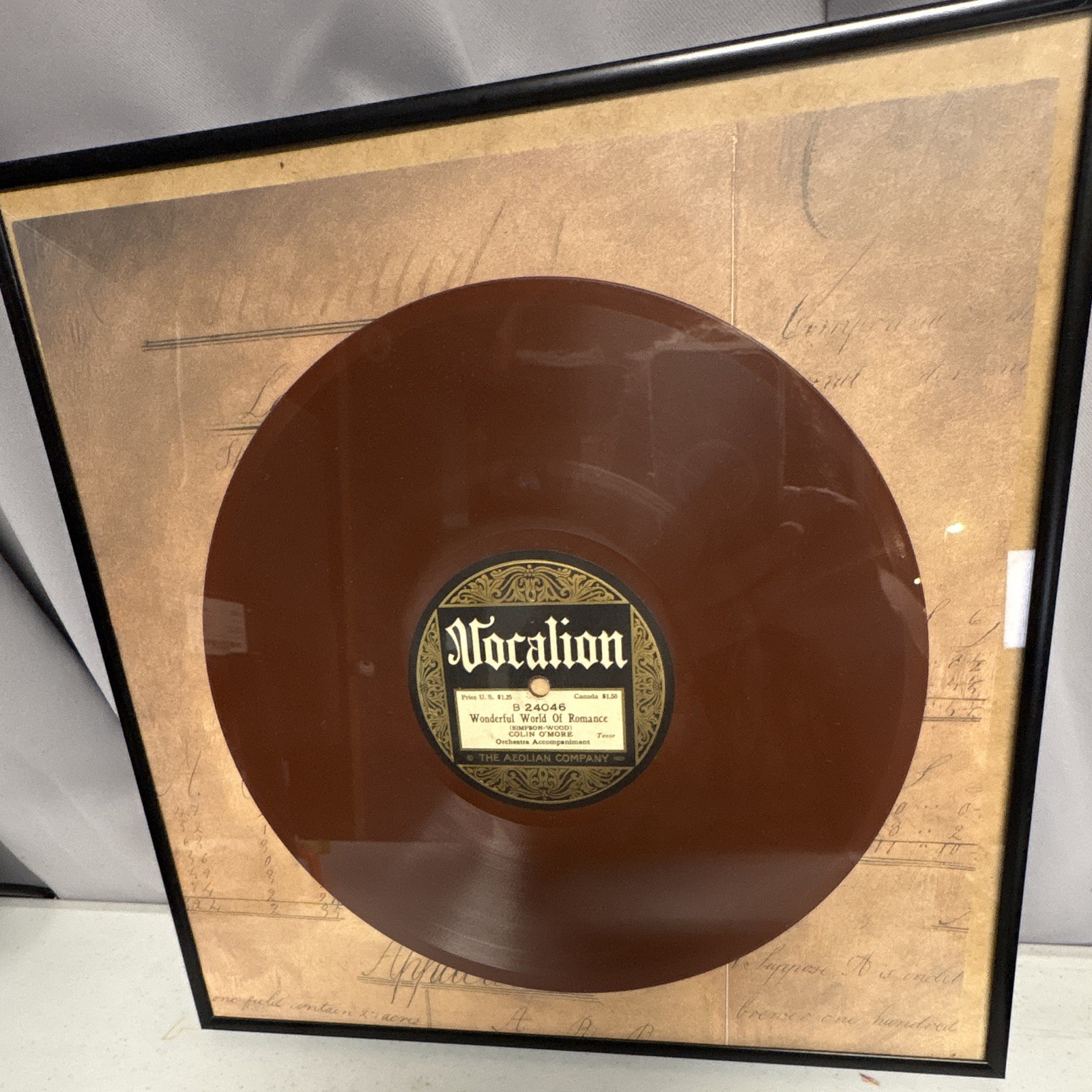 Vocalion B 24046 Wonderful World of Romance 1921