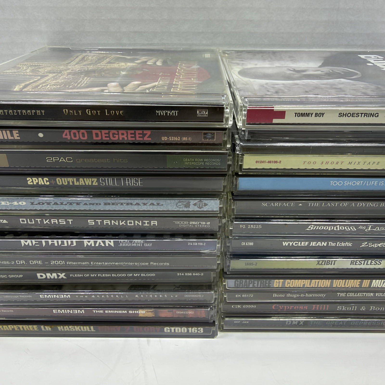 24 Rap Hip Hop CD Lot 2Pac Eminem Dr Dre Snoop DMX Outkast Juvenile Demos Dalton