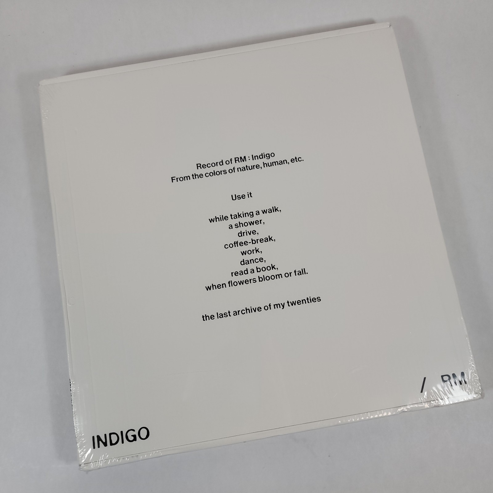 NEW Factory SEALED BTS RM Record of RM: Indigo Vinyl LP Record Album Box Set PC