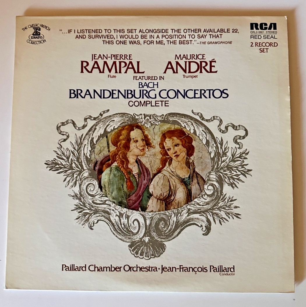 Brandenburg Concertos Complete  Rampal Andre RCA 1978 CRL2-5801 RED SEAL NM