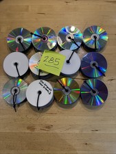 BULK Lot of 285 LOOSE Scrap CDS DVDS Movies FOR ARTS CRAFTS Decoration DIY picture