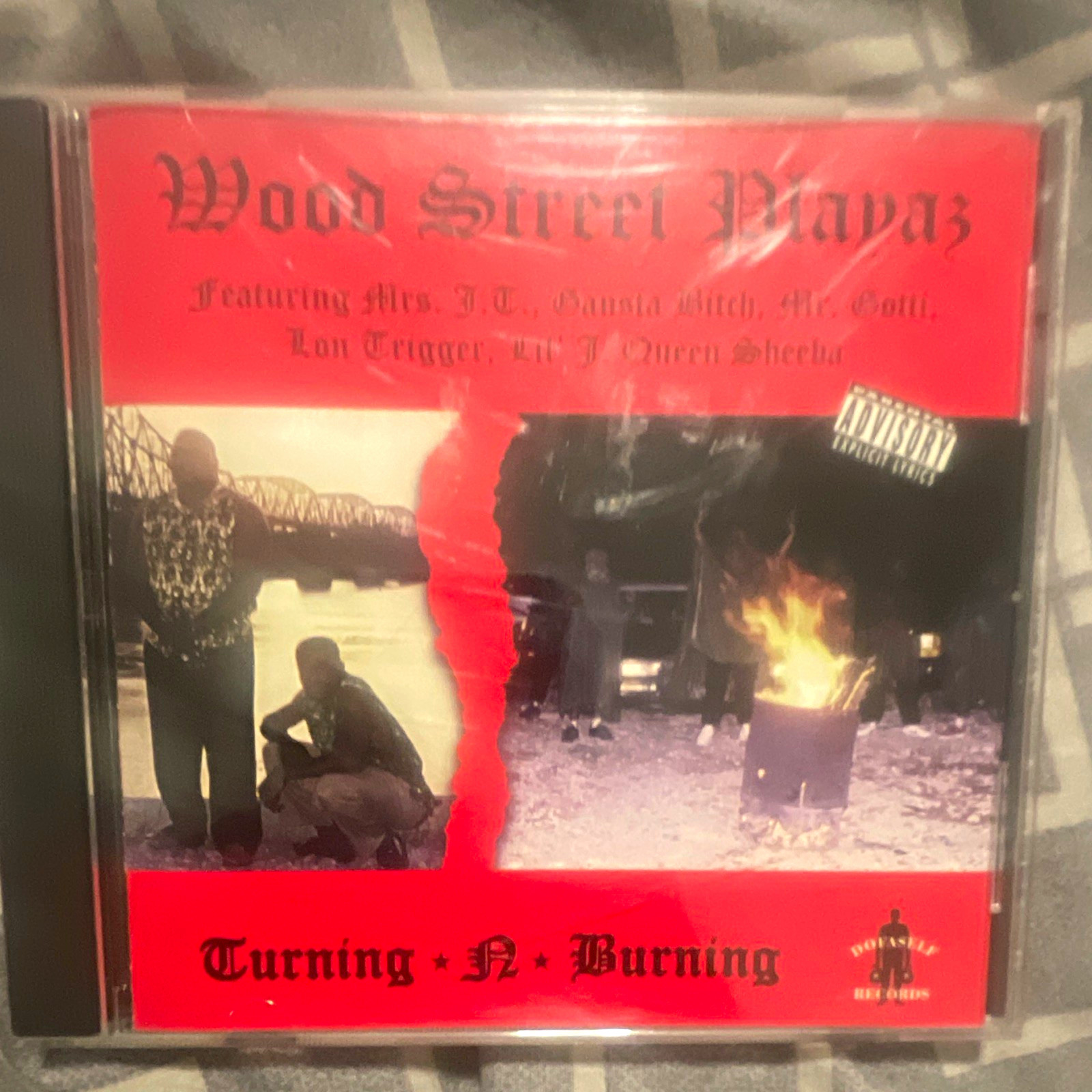 Wood Street Playaz “ Turning-N-Burning” Hip-Hop CD Album 1998 Parental Advisory