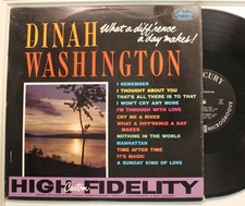 Dinah Washington Lp What A Difference A Day Makes On Mercury - Vg++ / Vg+ To Vg+ picture