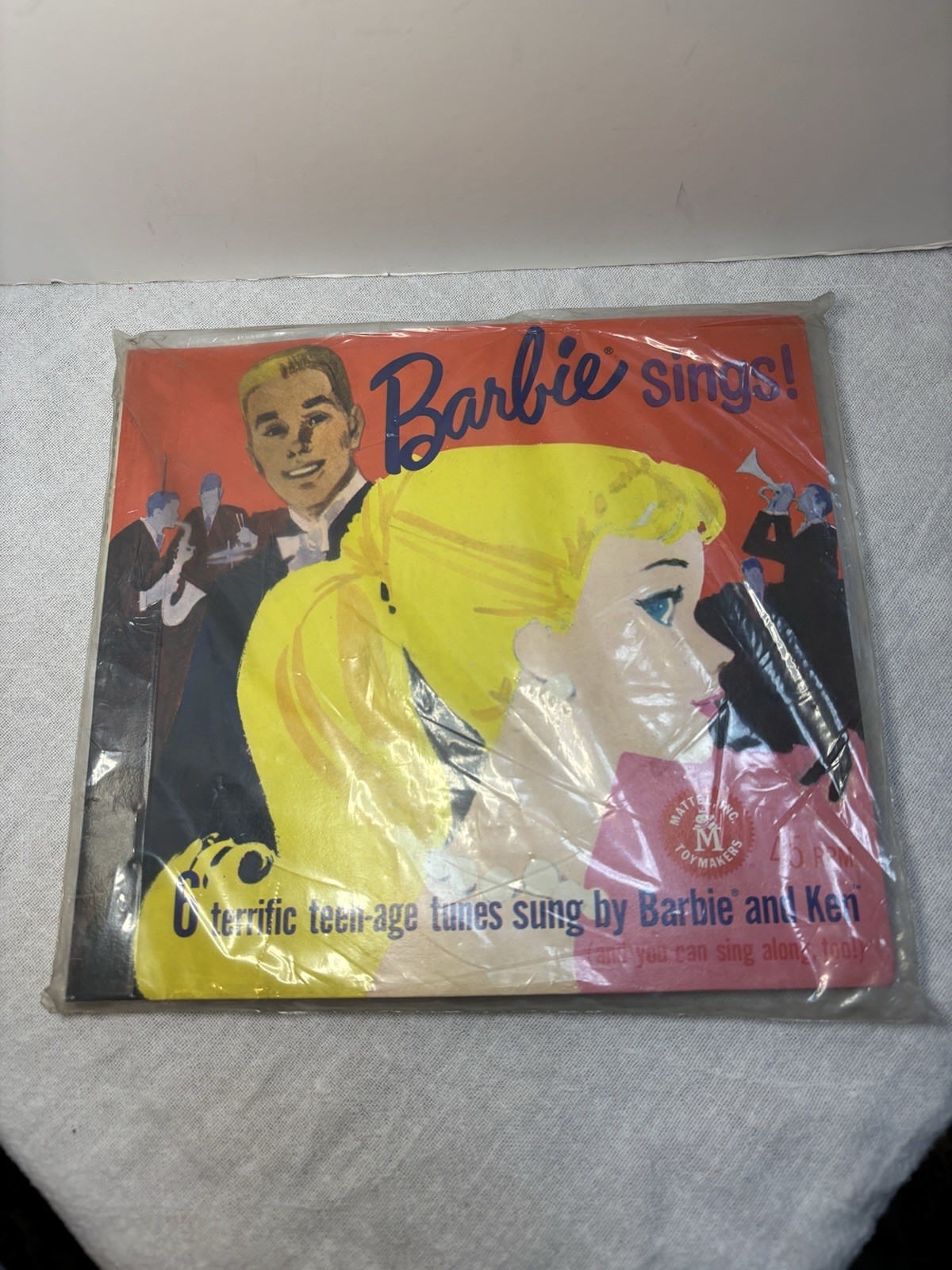 Sealed  Vintage 1961 Mattel Barbie Sings Ken 45rpm 3 Record Set 6 Songs