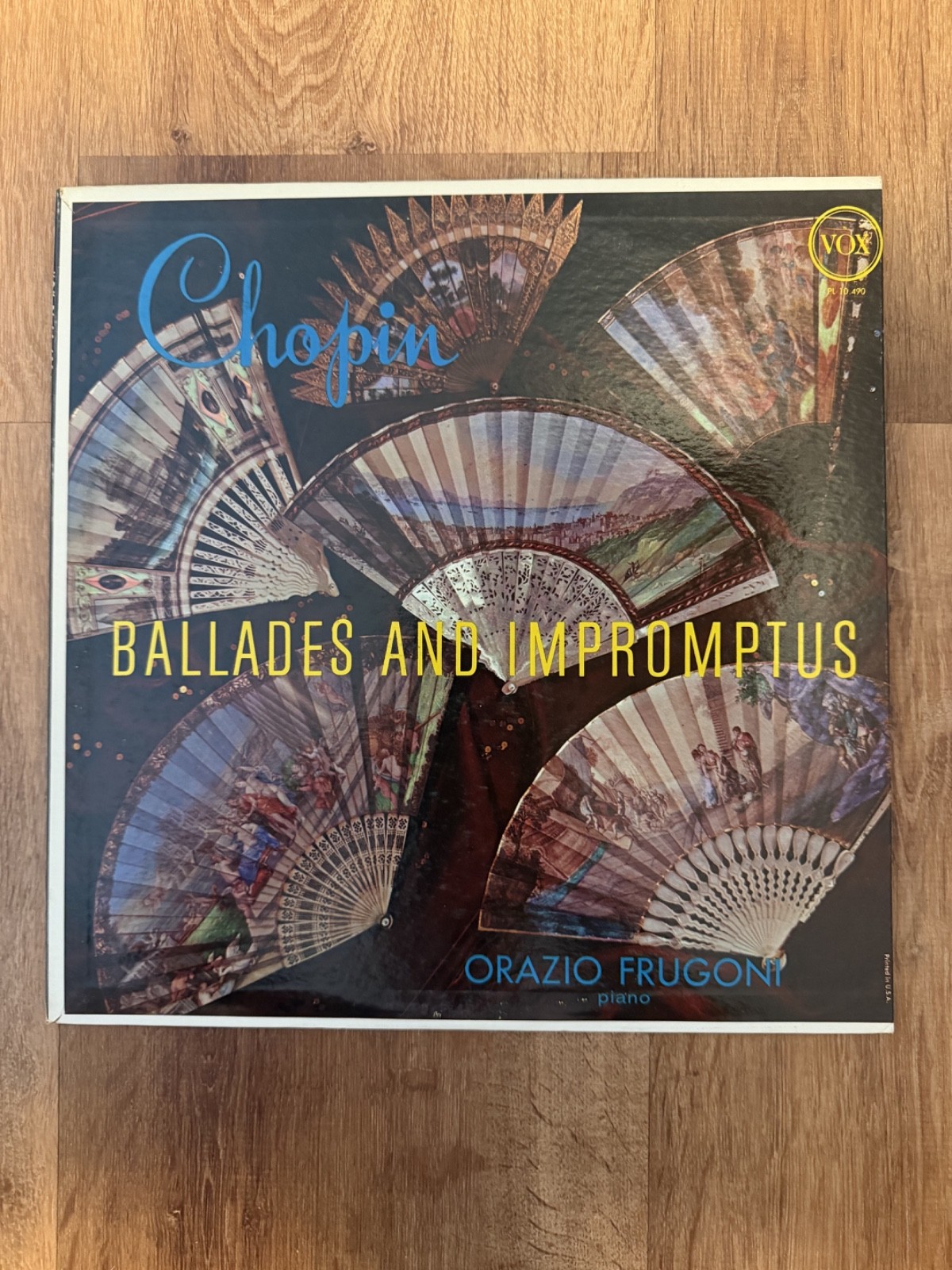 Chopin Ballades Impromptus Orazio Frugoni Vox LP Mono High Fidelity PL 10.490