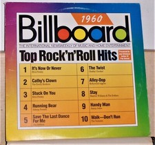 1960 Billboard Top Rock N Roll Hits - 1988 LP Record Album - Vinyl Excellent picture
