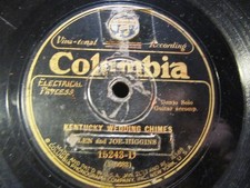 1928 LEN JOE HIGGINS Banjo Southern Folk Kentucky Wedding Chimes COLUMBIA 15243 picture