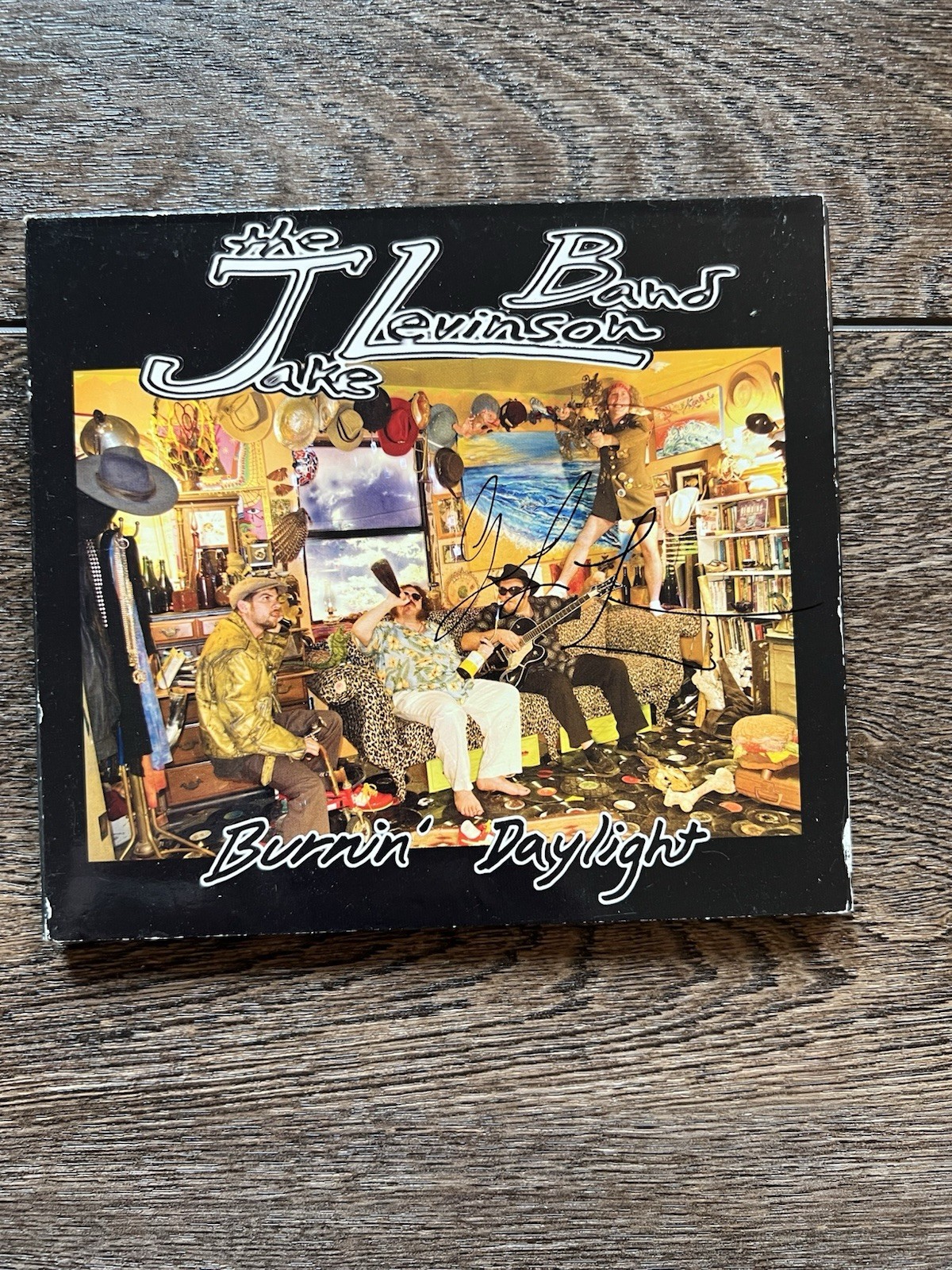 SIGNED - Burning’ Daylight By Jake Levinson Band Cd - 2012 - Autographed Cover