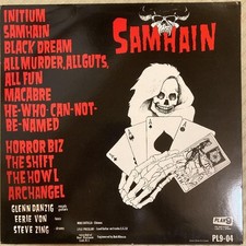 SAMHAIN Initium PL9-04 US LP Vinyl 1984 Plan 9 Records Punk Rock Glenn Danzig picture