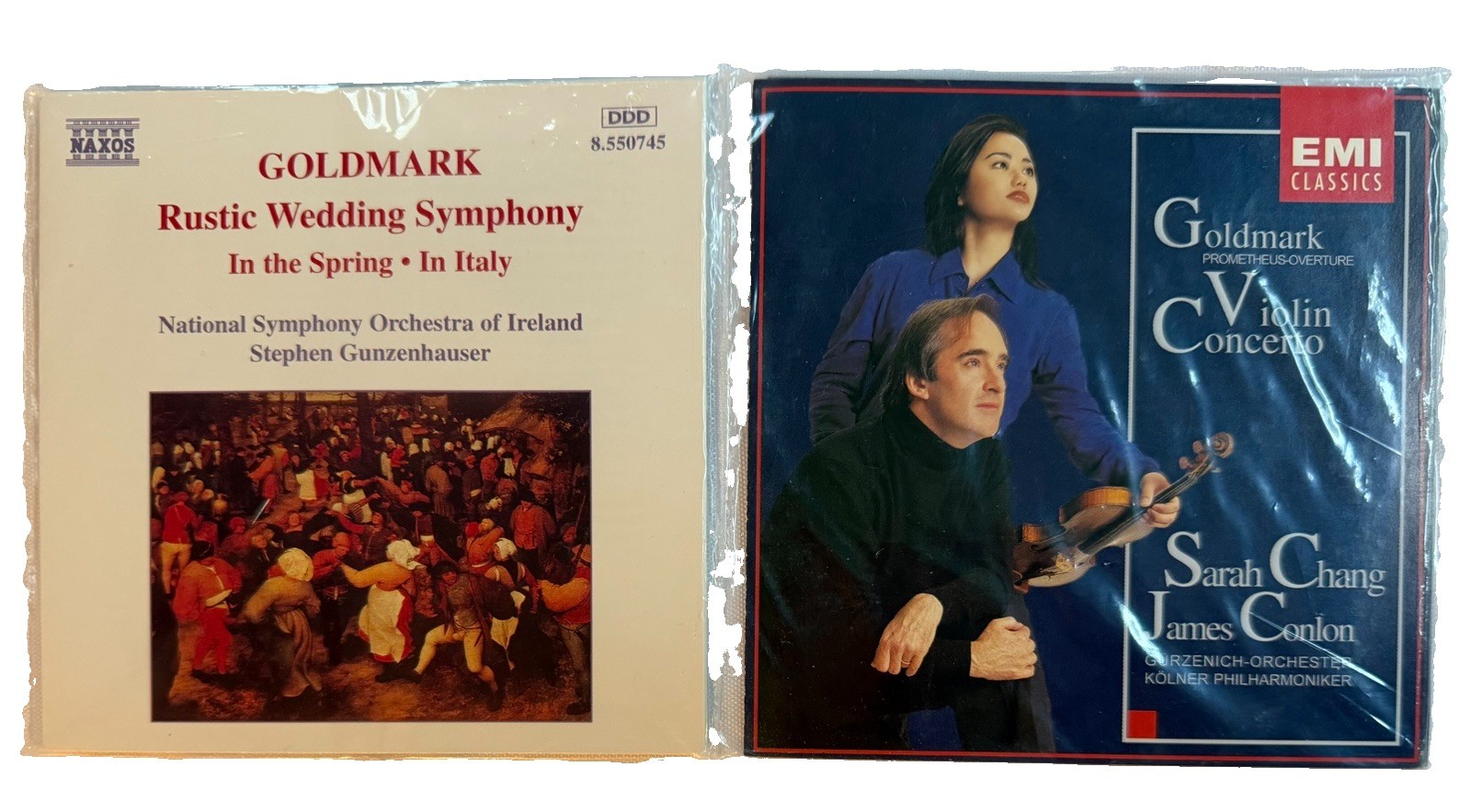 Lot 2 KARL GOLDMARK CDs Classical Music Wedding Symphony MINT DISCS No Cases