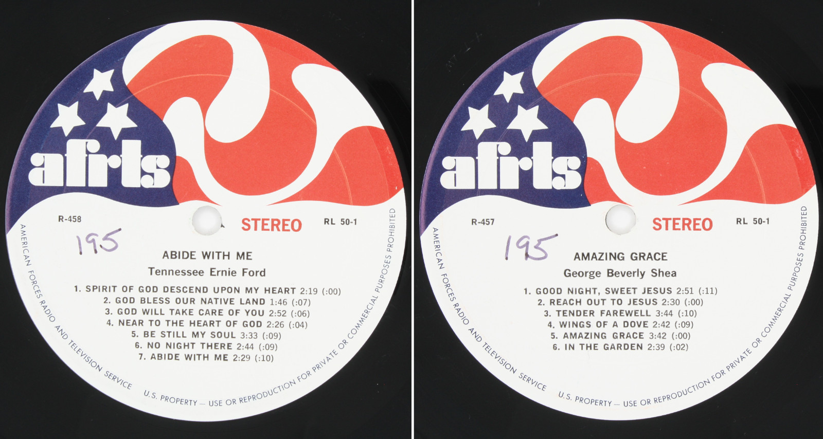 1970 AFRTS George Beverly Shea Amazing Grace Tennessee Ernie Ford Armed Forces