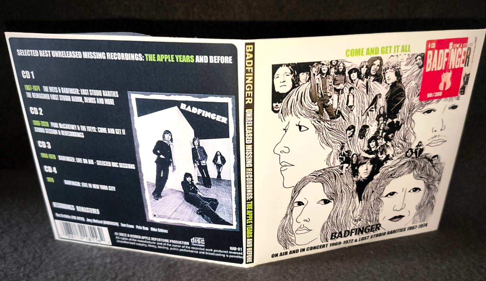 Badfinger Missing & Unreleased Apple Years Gate Fold 4CD / 1DVD Package NEW