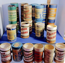 Antique Phonograph Cylinder Records W/ Sleeve Columbia, Edison, Etc. Lot picture