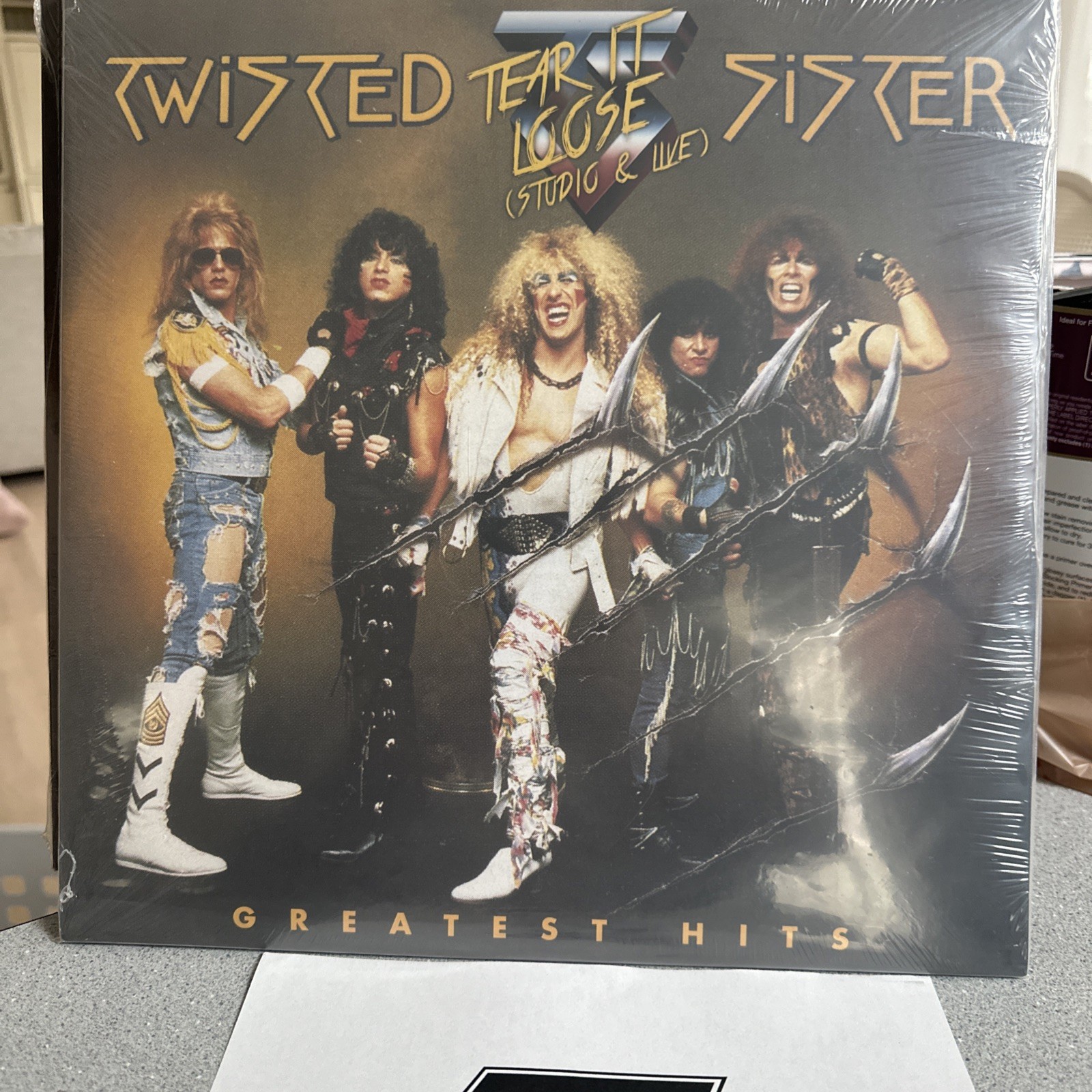 Twisted Sister Tear It Loose Vinyl SIGNED set list by Jay Jay French New Sealed