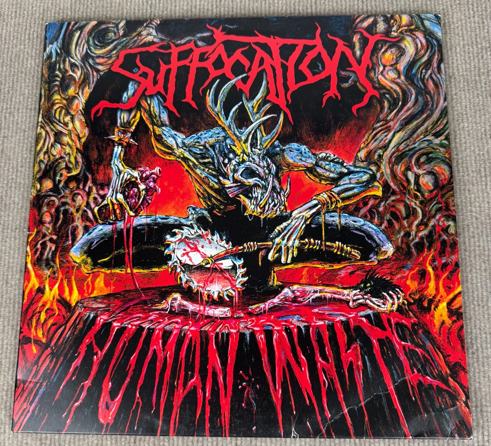 Suffocation Human Waste Blue Vinyl LP 2013 Relapse RR6686 Ltd 600 VG+