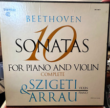 Beethoven 10 Sonatas Piano Violin Szigeti Arrau 4 LP Box Set Vanguard SRV-300/3 picture