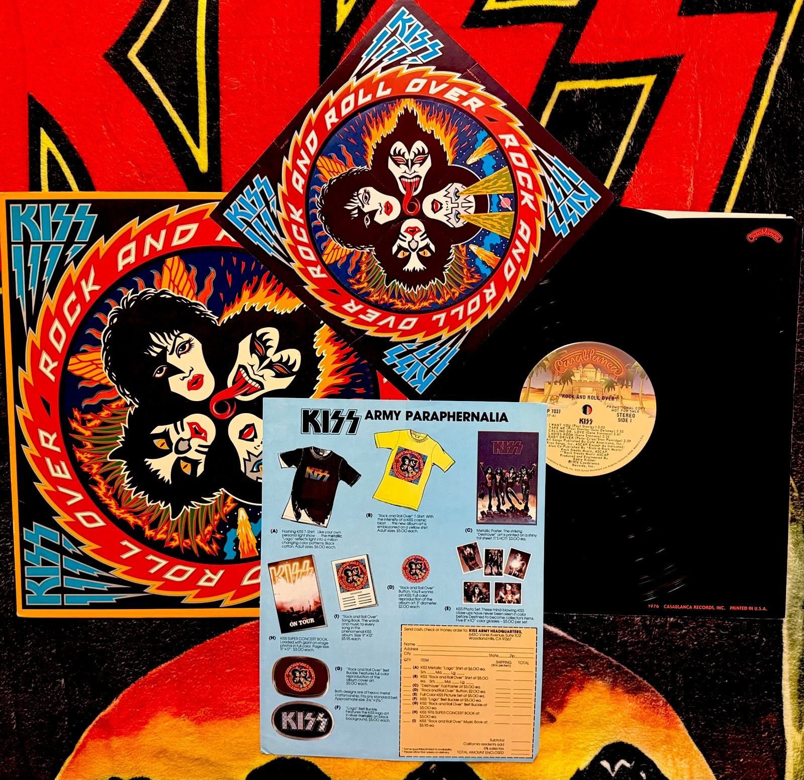 KISS Rock And Roll Over 1976 Promotional Copy Complete w/Original Inserts