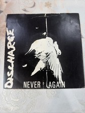 Discharge - Never Again (1981) - CLAY 6 Vinyl Record 7” picture