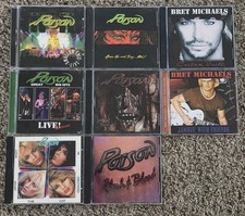 Instant POISON & Bret Michaels Collection 8 CD lot - Cat Dragged, Live, Open Up picture