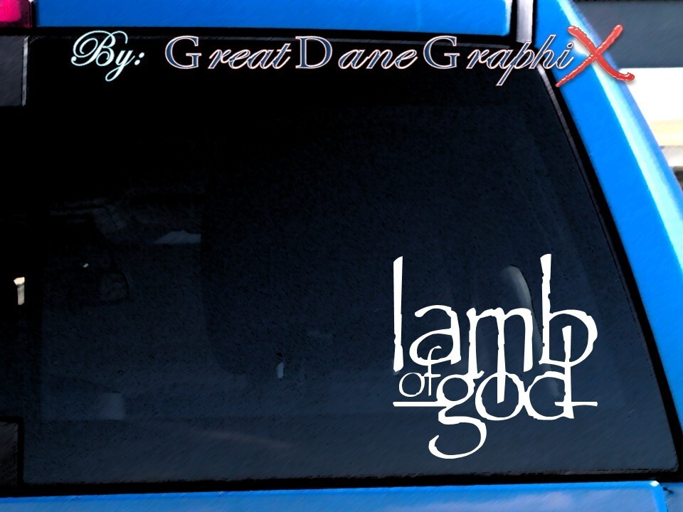 Lamb of God - Vinyl Decal Sticker -Color Choice -HIGH QUALITY