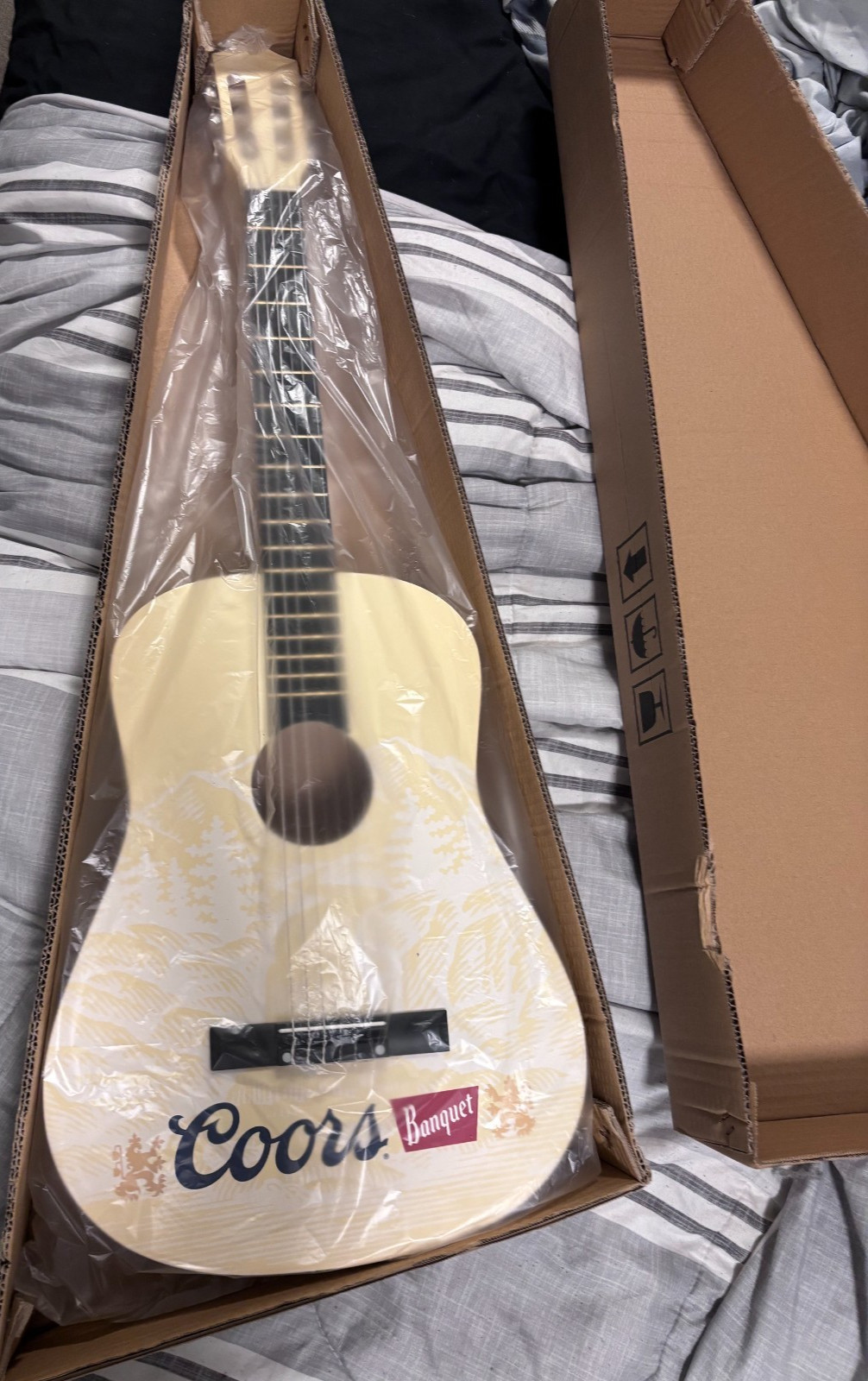 Coors Banquet Acoustic Guitar Full Size Promotional Item NIB