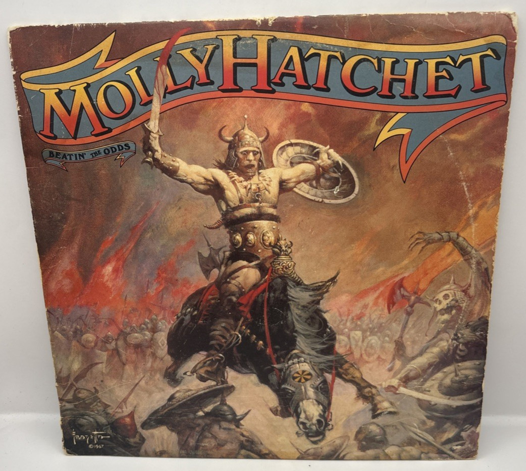 Molly Hatchet Beatin\' The Odds Vinyl LP 1980 Epic FE 36572 Southern Rock