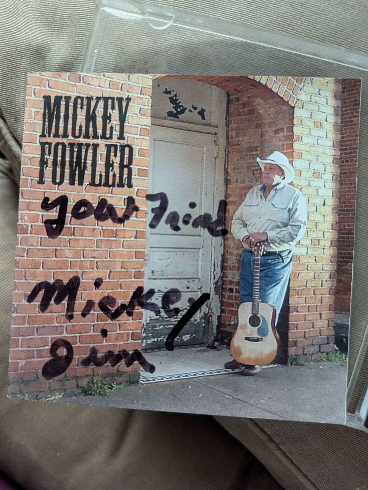 Mickey Fowler CD Southern Rock Country Rare SIGNED (F109)