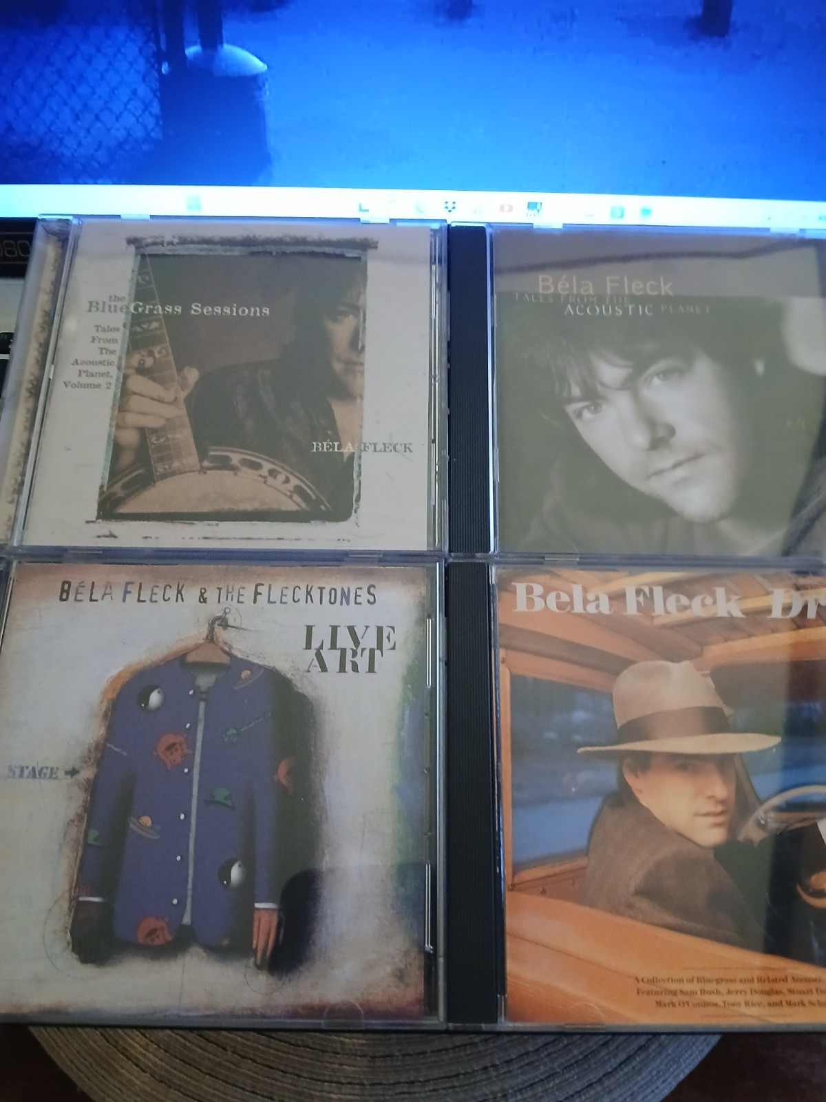 BELA FLECK CDs Drive Acoustic Planet Live Art Set Acoustic Planet Vol 2 Lot of 4