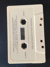 Sesame Street Happy Birthday Cassette 1977 Sesame Street Records NO CASE picture