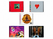 Kanye West CD  Graduation + College Drop out + Late Regis + 808’s+ My Beautiful picture
