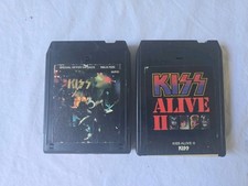 2 Vintage Kiss Alive + Kiss Alive II 8 Track Tapes  picture
