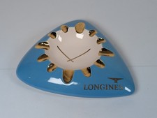Rare Vtg Montre Longines Watch Co Ashtray By Fuhrmann MCM Guitar Pick Boomerang  picture