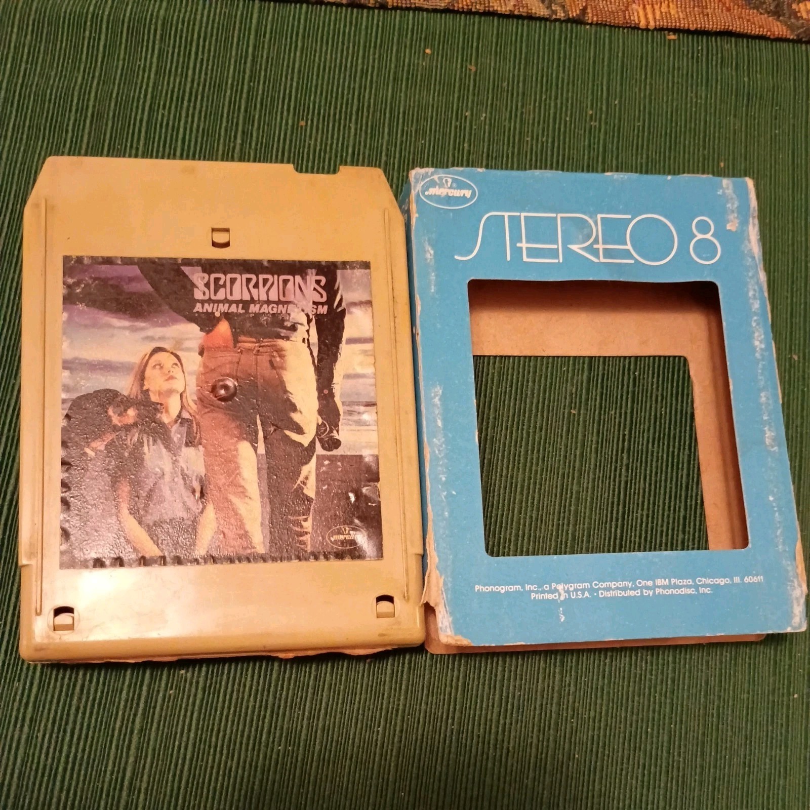 Scorpions Animal Magnetism - 8 track tape W/ Mercury Sleeve Metal Hard Rock